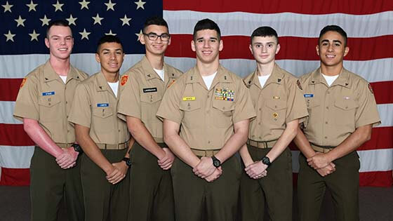 cadets at military school recognized for their achievement
